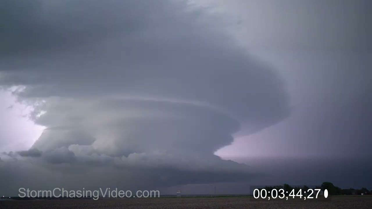 4K Extreme Lightning Archive Footage From 2016 Thunderstorms