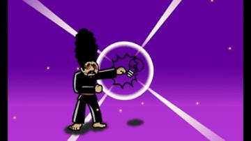 Karate Man Senior but every time he punches something that isn