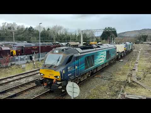 Direct Rail Services Freight Move 68001 tnt 68008 6C51 Carnforth 10/03/2026