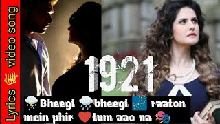 Bheegi Bheegi Raaton Mein | 1921 song with lyrics | unplugged cover song |