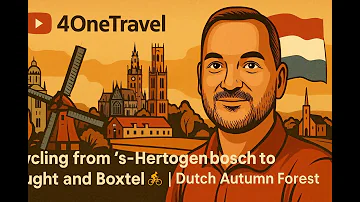 Cycling from ’s-Hertogenbosch to Vught and Boxtel ?? | Dutch Autumn Forest Ride ???? | 4OneTravel Route