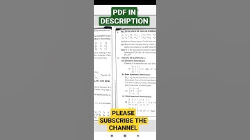 DETERMINANTS : Kota Revision Handbook short notes jee mains special🔥 l jee 2021-2022 l maths l 12 th