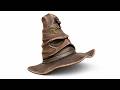 Stylized Wizard Hat 3D Model  Worn Fantasy Magic Hat with Cloth Details