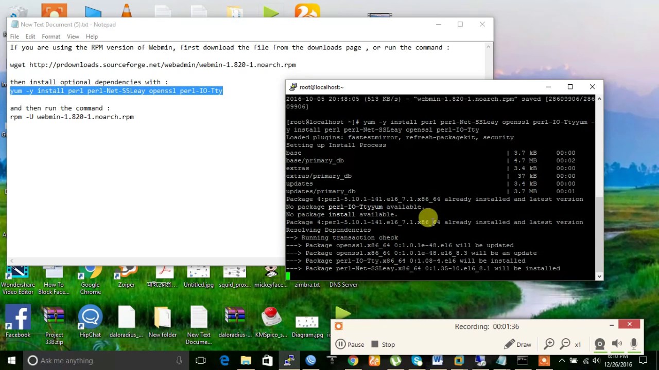 How to install Webmin at linux - YouTube
