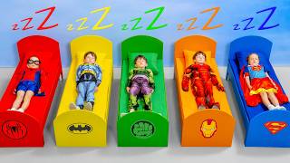 Waktu Tidur Siang di TK Superhero! Tapi Mini-Hulk Tidak Mau Tidur!