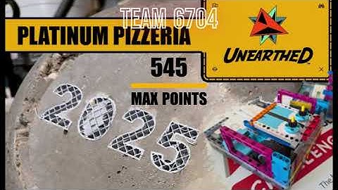 FLL Unearthed 2025 | 545 Max Points | Platinum Pizzeria | First Lego League