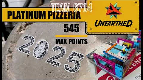 FLL Unearthed 2025 | 545 Max Points | Platinum Pizzeria | First Lego League