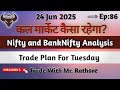 Nifty Prediction and Banknifty Analysis for 24th Jun 2025 | Trade With Mr. Rathore | Ep : 86