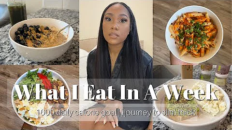 What I Eat In A Week || 1600 daily calorie goal ||...