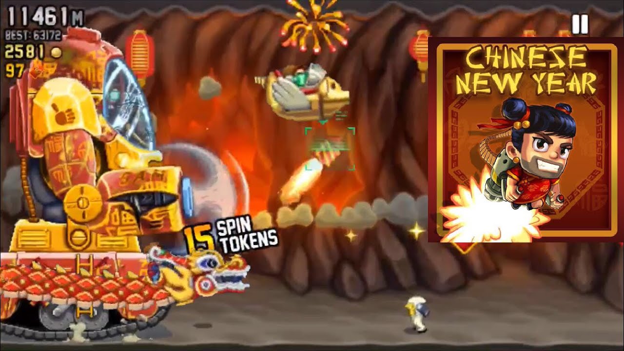 Jetpack Joyride Chinese SAM Skin 53,094m Run