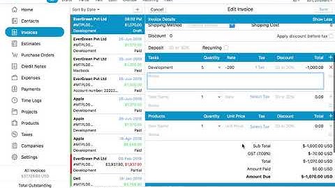 How To Record Refunds For Paid Invoices or Create Invoices with Negative Payments