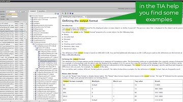 WinCC Unified V16: use the Output format (format pattern)