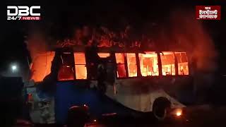 4th phase Blockade: Bus torched in 3 places around capital | DBC NEWS
