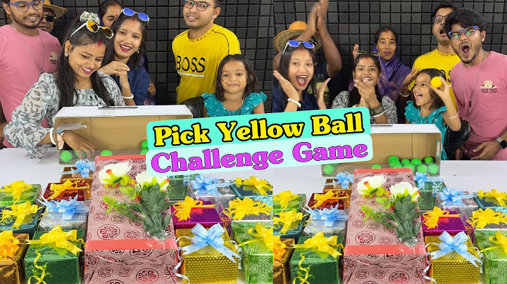 Surprise Gift Box Pick Yellow Ball Funny Game Challenge