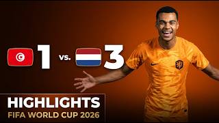 Tunisia vs Netherlands 1-3 | Quick Highlights | FIFA World Cup 2026 Group F