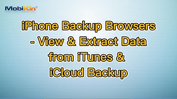 iPhone Backup Browsers - View & Extract Data from iTunes & iCloud Backup