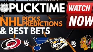 NHL Best Bets and Predictions | Hurricanes vs Blues | Wild vs Golden Knights | PuckTime Apr 12