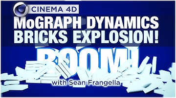 Cinema 4D MoGraph Dynamics tutorial - add dynamics to MoGraph animations - Sean Frangella