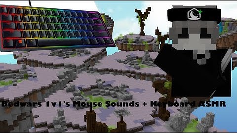 Mouse sounds + Keyboard ASMR  Bedwars 1v1