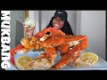 GIANT KING CRAB LEGS + SEAFOOD BOIL MUKBANG | STORY TIME