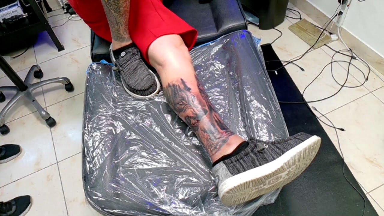 🔥 LIVE TATTOO: Day 2 — Animal Realism Leg Sleeve | Rich @ Dynamic Ink ...