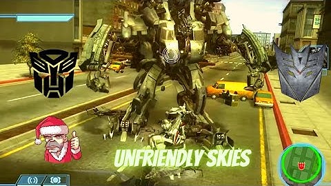 Transformers: The Game Walkthrough: |Autobots - The Last Stand - Unfriendly Skies|(1080p)