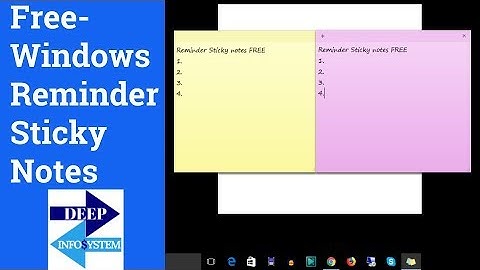 BEST FREE  REMINDER STICKY NOTES WINDOWS 7,10
