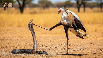 Cú Đánh Chết Người | Chim Thư Ký đối đầu Rắn Hổ Mang Chúa trên Thảo Nguyên (Phim Tài Liệu Đầy Đủ)