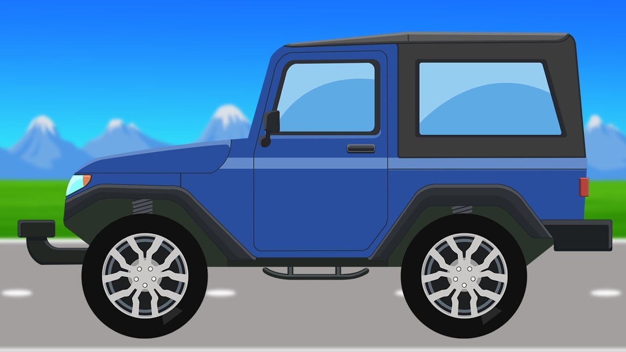 Jeep | Formation and Uses | Street Vehicles | Cars Cartoon for Children -  YouTube