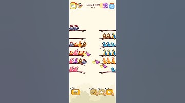 Bird sort calar game leval 879 #leveldesign #colorgame #gameartdesign #gaming #colorconcept #gameart