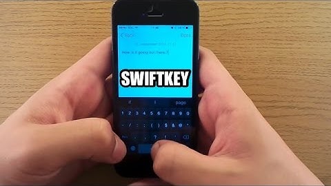 iPhone 5 iOS 8 GM Third-party keyboard - Swiftkey HD REVIEW