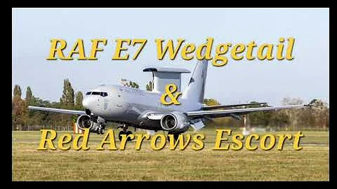 RAF E-7 Wedgetail & Red Arrows Fly Past RIAT 2025 | Spectacular Air Display