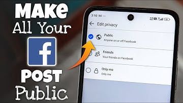 How to Make All Your Post Public on Facebook