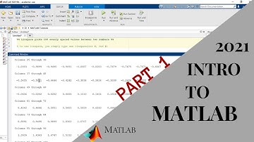 Introduction to MATLAB | Part 1
