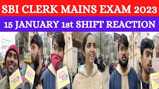 SBI CLERK MAINS EXAM 2023|SBI CLERK MAINS EXAM REVIEW|SBI CLERK MAINS EXAM QUESTION ANALYSIS|