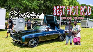 G Kustoms Badass 69' Camaro Convertible is Top 5! Supercharged, Frame Off, Black Beauty! Key Winner