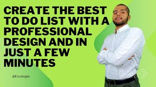 [Excel Trick] - Create the best TO DO list with a professional design and in just a few minutes