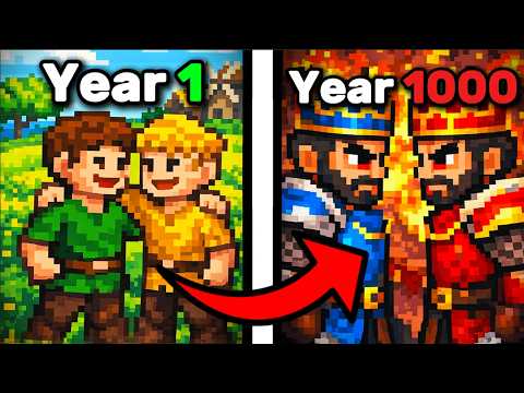 I Followed 2 IMMORTAL Brothers For 1000 Years In WorldBox!
