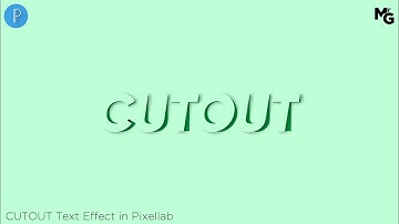 CUTOUT Text Effect in Pixellab | Mr Graphics |