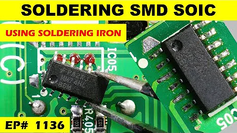 {1136} How to solder SMD IC using soldering iron