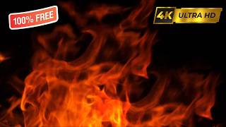 🔥 Burning Flames Overlay 4K | Cinematic Fire Effect