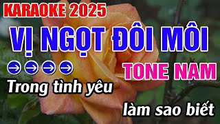 Vị Ngọt Đôi Môi Karaoke Tone Nam Karaoke Đăng Khôi - Beat Mới