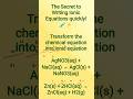The Secret to Writing Ionic Equations quickly! 🧪⚡Transform the chemical equation into ionic equation
