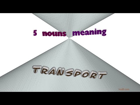 transport - 7 nouns synonym to transport (sentence examples)