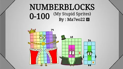 NumberBlocks 0-100 (My Stupid Sprites)
