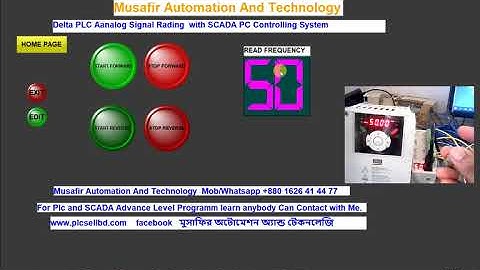 SCADA And Delta PLC Frequency Reading from Analog Channel