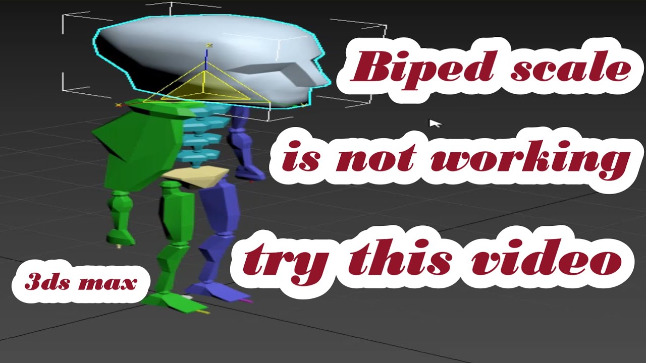 If Biped scale is not working try this video in 3ds max - YouTube