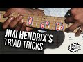 How to SOLO with MAJOR TRIADS like Jimi Hendrix! FREE .PDF (fretLIVE Guitar Lesson)