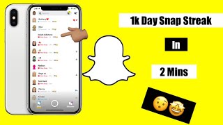 How To Get A 1,000 Day Snap Streak In 2 Mins!!!
