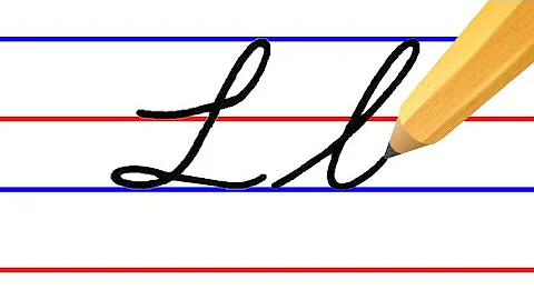 letter L, cursive handwriting practice